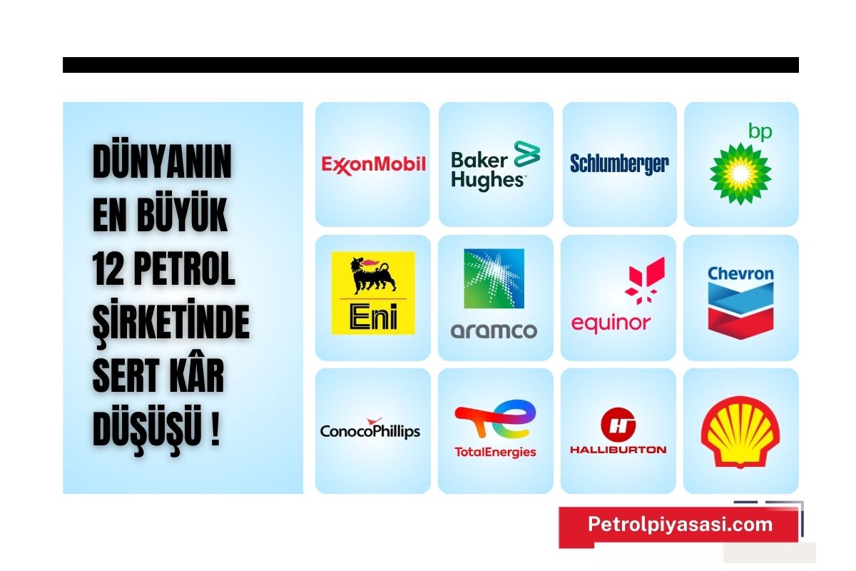 Dünyanın En Büyük 12 Petrol Şirketinde Sert Kâr Düşüşü !