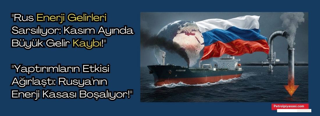 “Rus Enerji Gelirleri Sarsılıyor: Kasım Ayında Büyük Gelir Kaybı!”