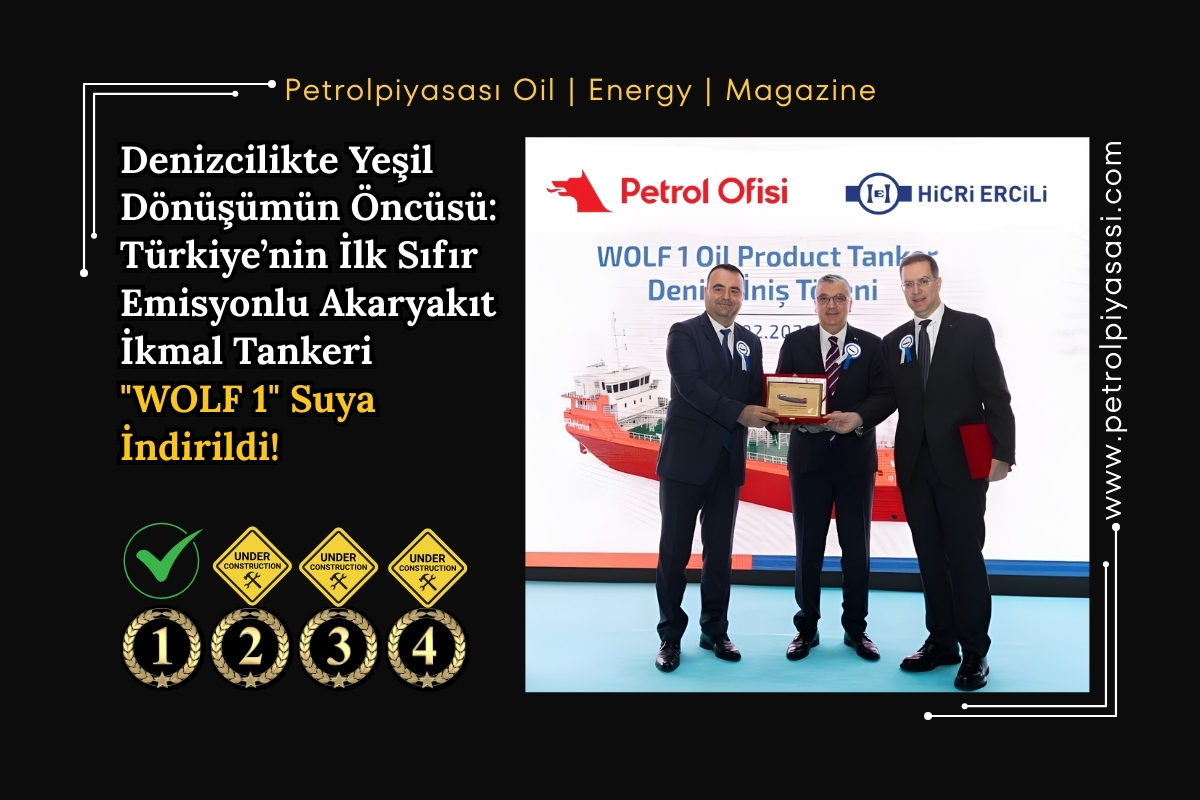 Denizcilikte Yeşil Dönüşümün Öncüsü: Türkiye’nin İlk Sıfır Emisyonlu Akaryakıt İkmal Tankeri “WOLF 1” Suya İndirildi!