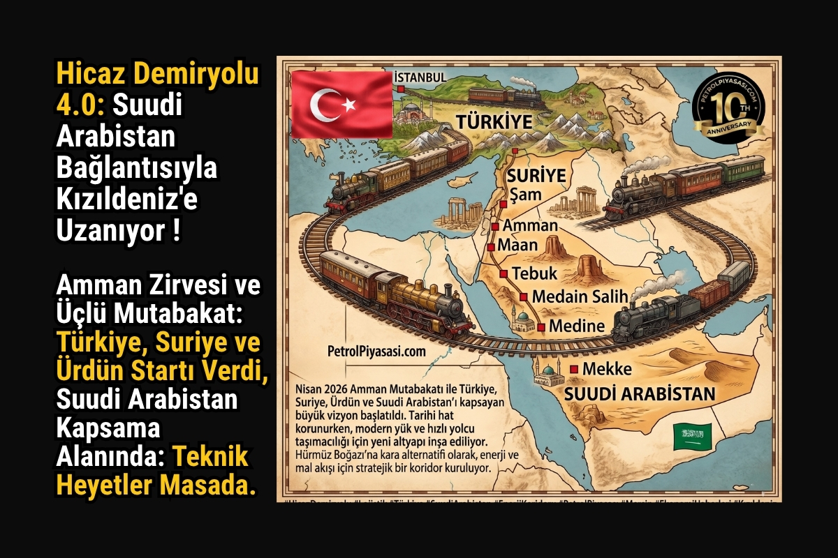 Hicaz Demiryolu 4.0: Suudi Arabistan Bağlantısıyla Kızıldeniz’e Uzanıyor !