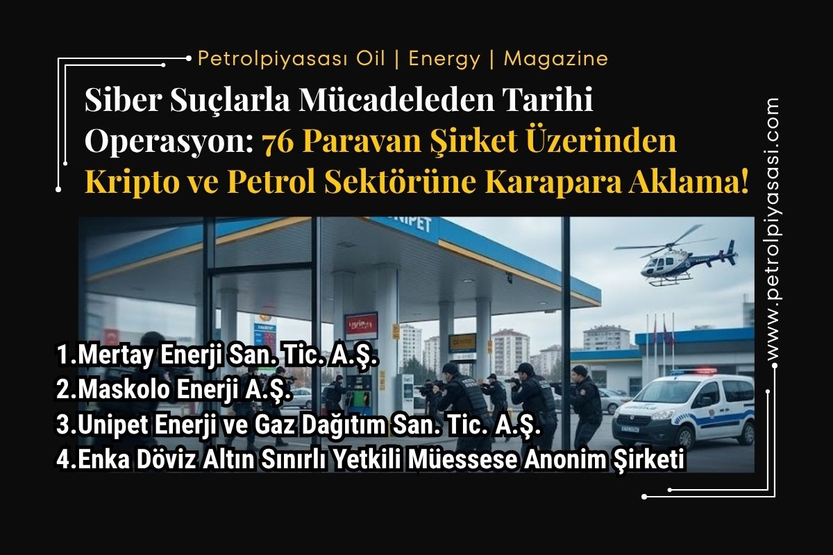 Siber Suçlarla Mücadeleden Tarihi Operasyon: 76 Paravan Şirket Üzerinden Kripto ve Petrol Sektörüne Karapara Aklama!