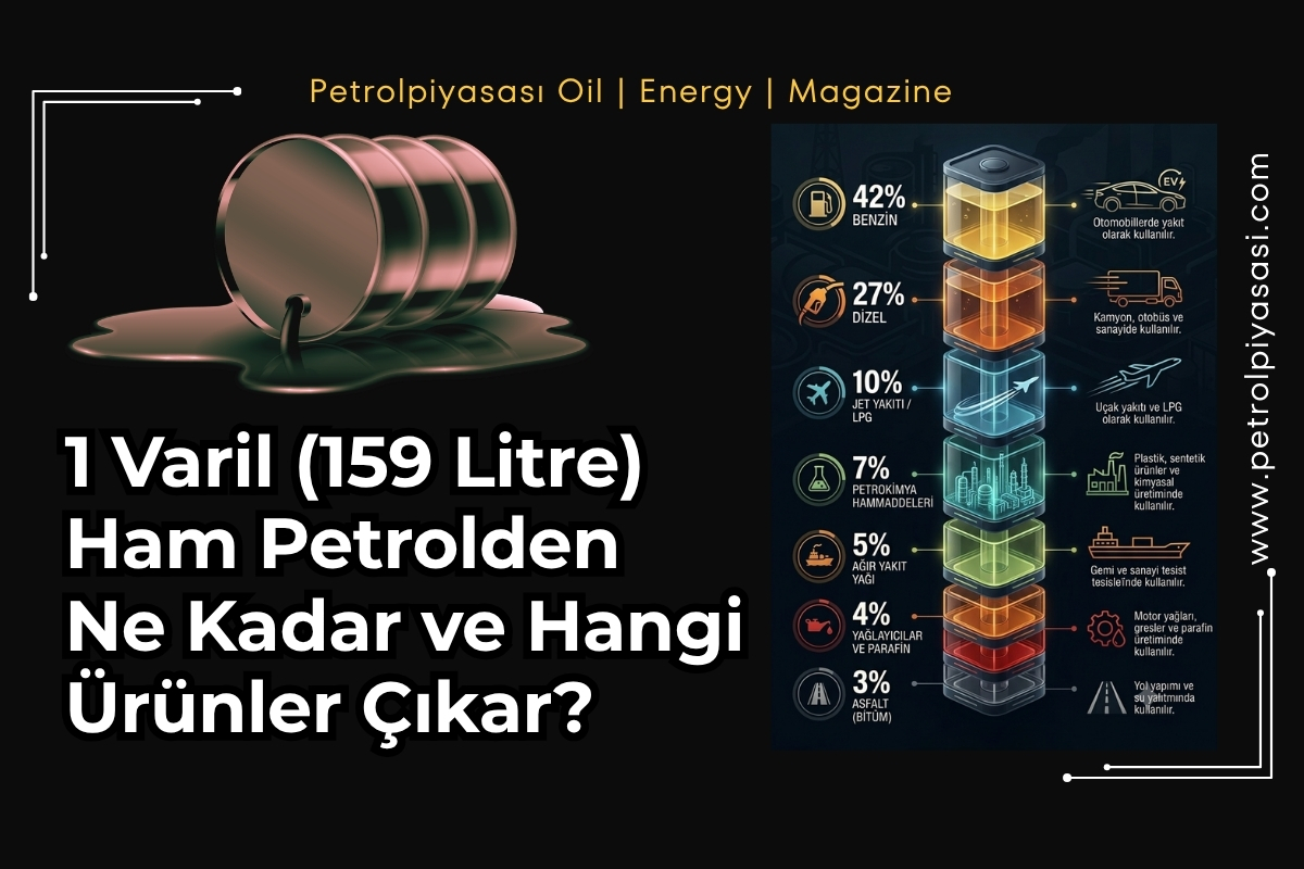 1 Varil (159 Litre) Ham Petrolden Ne Kadar ve Hangi Ürünler Çıkar?