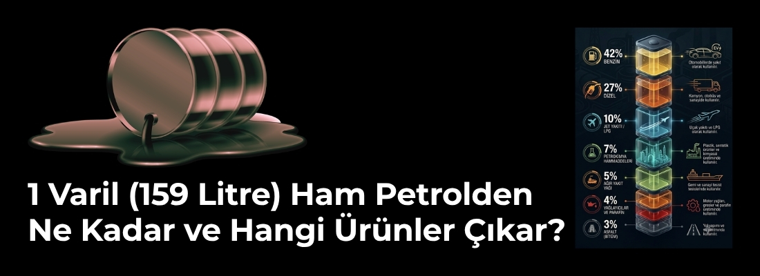1 Varil (159 Litre) Ham Petrolden Ne Kadar ve Hangi Ürünler Çıkar?