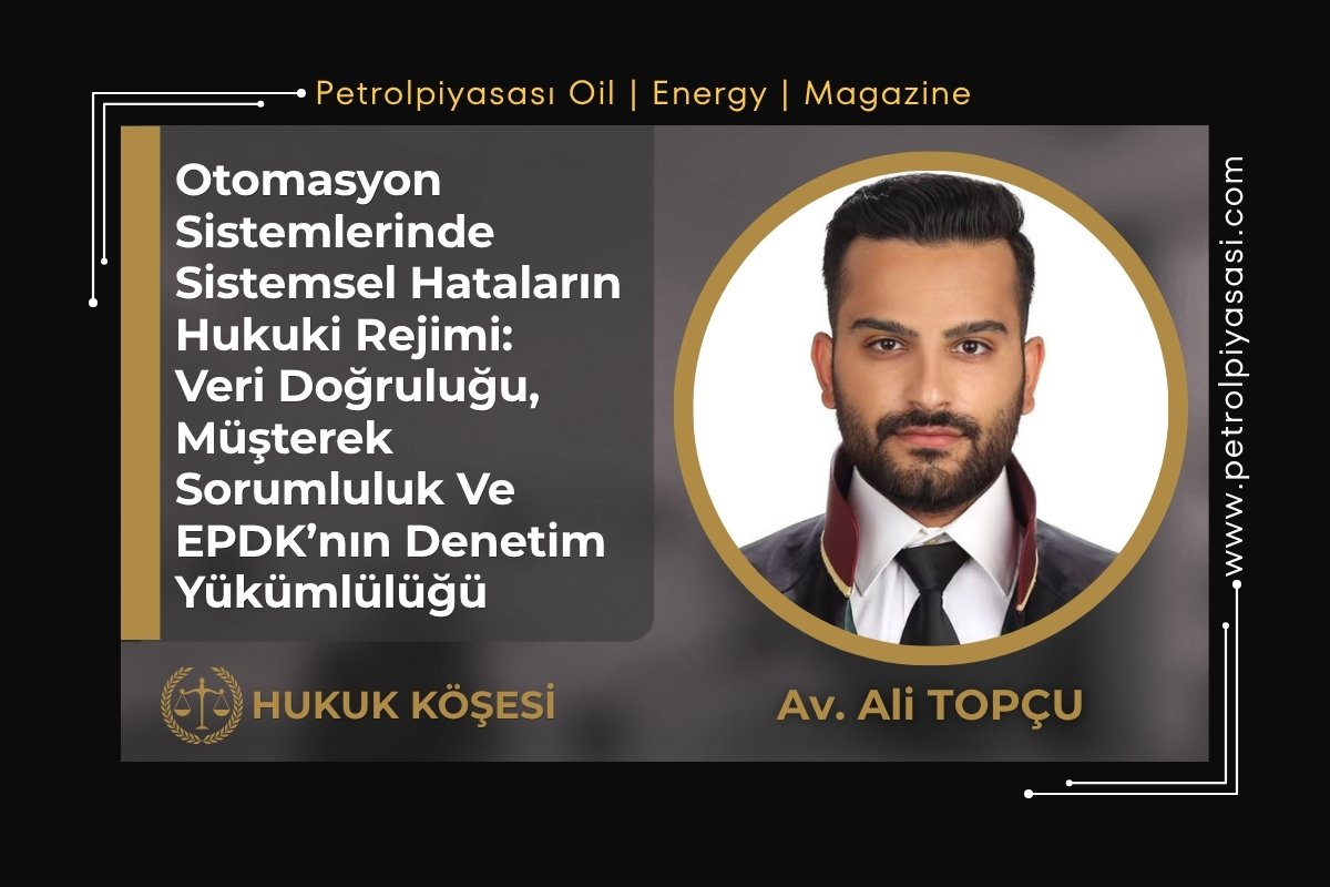 Otomasyon Sistemlerinde Sistemsel Hataların Hukuki Rejimi:Veri Doğruluğu, Müşterek Sorumluluk Ve EPDK’nın Denetim Yükümlülüğü