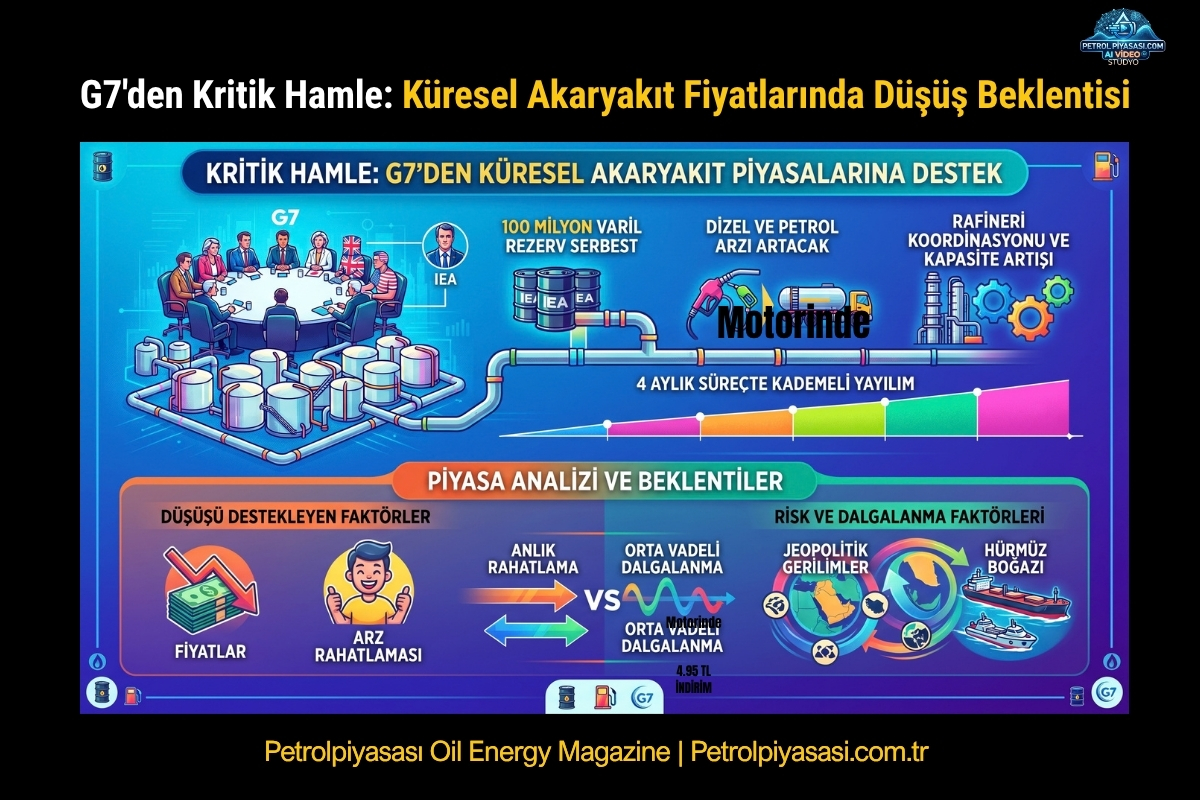 G7’den Kritik Hamle: Küresel Akaryakıt Fiyatlarında Düşüş Beklentisi !