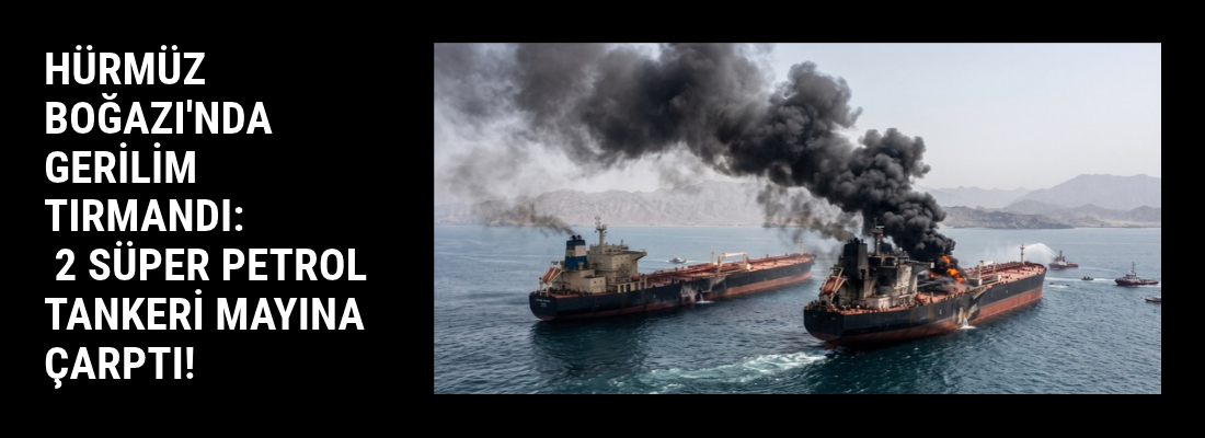 HÜRMÜZ BOĞAZI’NDA GERİLİM TIRMANDI: İKİ SÜPER PETROL TANKERİ MAYINA ÇARPTI!